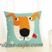 Nueva decoración casera perro impreso cojín cubierta de lino funda de almohada cojín decorativo para sofá 45x45 cm sofá cojín ali-79716806